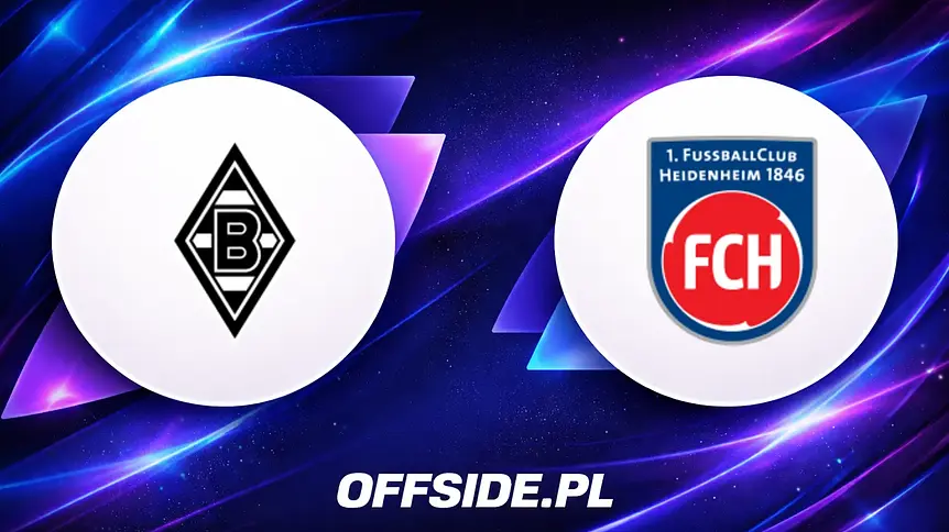 Oficjalne składy: Borussia M'gladbach vs FC Heidenheim