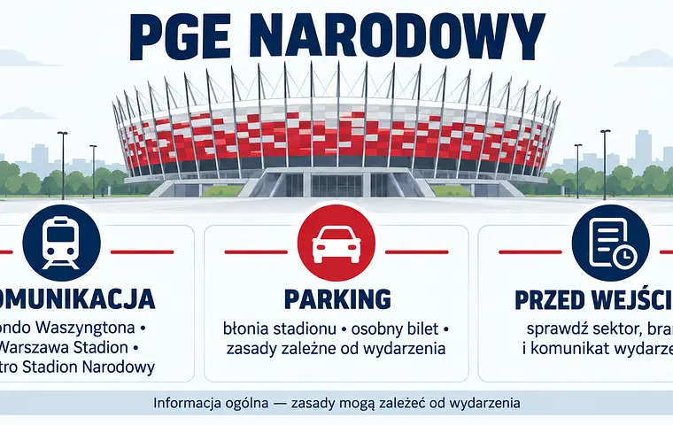 Jak najlepiej dotrzeć na PGE Narodowy? Praktyczny przewodnik przed meczem