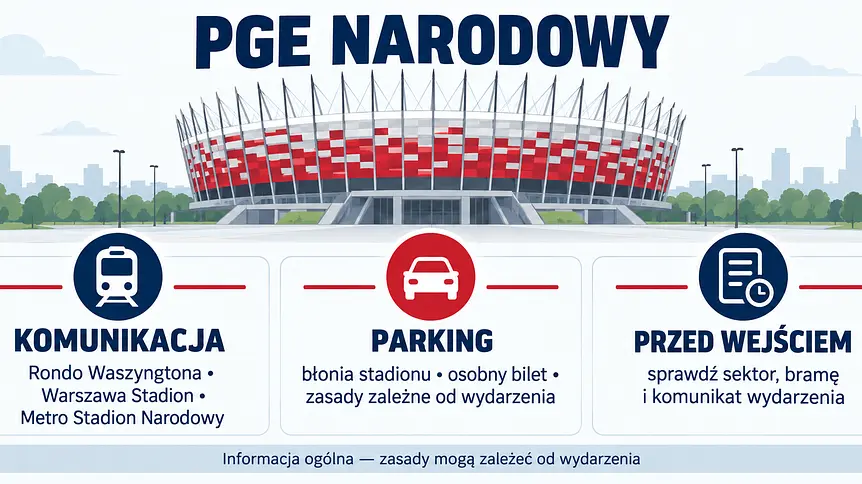 Jak najlepiej dotrzeć na PGE Narodowy? Praktyczny przewodnik przed meczem